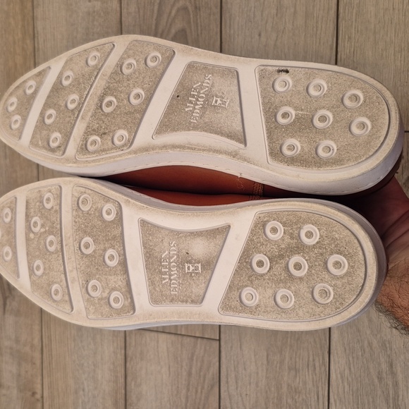 ALLEN EDMONDS Recent Park Avenue Tan Brown Leather Sz 9.5 D Sneakers Dress Shoes - Picture 7 of 10